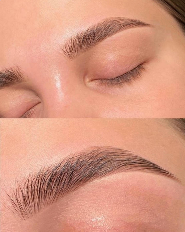 Eyebrows tinting shaping